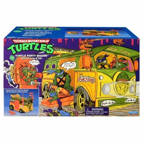 Teenage Mutant Ninja Turtles Classic Original Party Wagon Vehicle TMNT